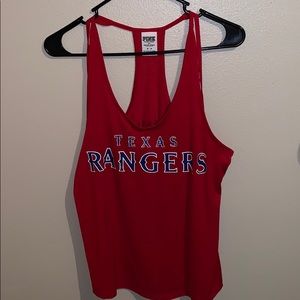 PINK VS-Texas Rangers tank top $15 NWOT
